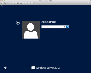 Windows Server 2012 install on VMware Fusion